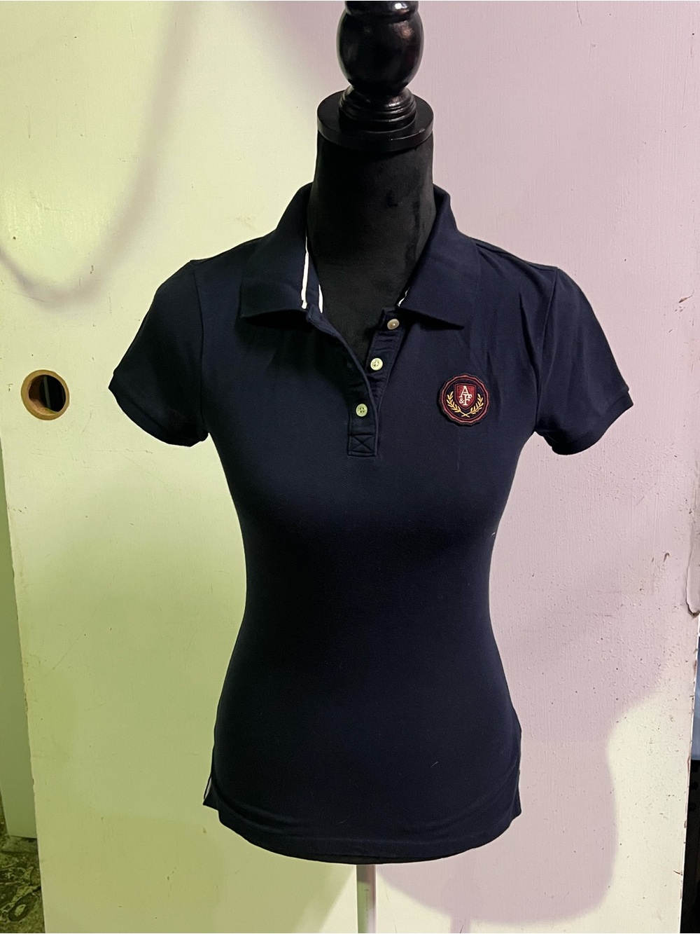Abercrombie and Fitch Polo Top with Crest - Women's